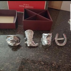 Set of 4 Arthur Court Napkin Rings